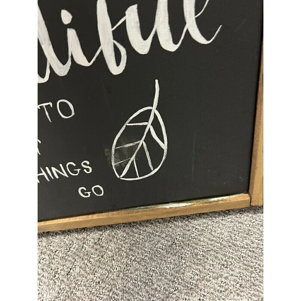 Two-Sided Hand Painted Autumn Sign 18”x21”